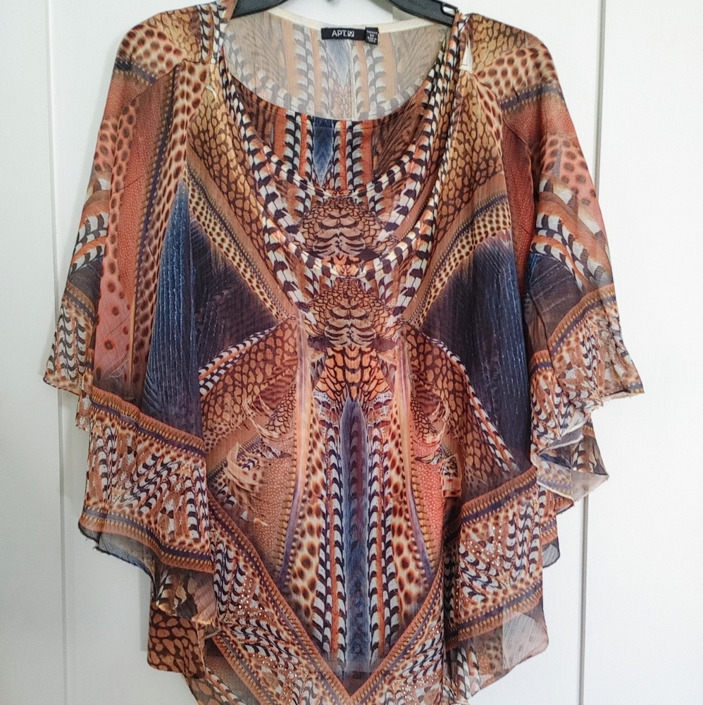 Apt 9 2X blouse with built in camisole